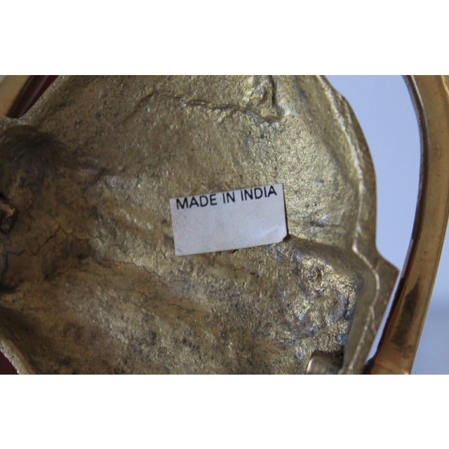 Vintage Traditional Solid Brass Urn-Style Door Knocker For Sale - Image 9 of 9