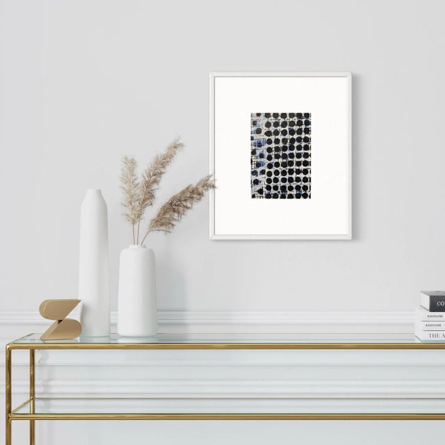 Abstract "Circle the Wagons" Contemporary Abstract Mixed-Media Painting For Sale - Image 3 of 3