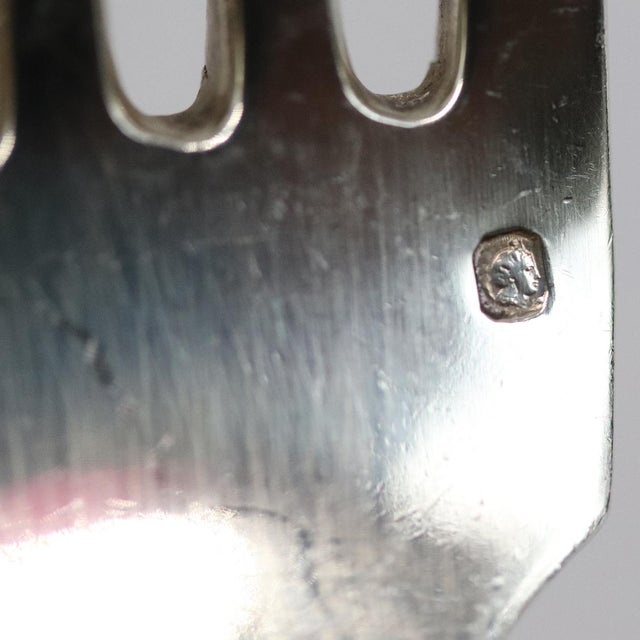 Silver French Odiot Demidoff .950 Silver Dinner Fork For Sale - Image 8 of 8