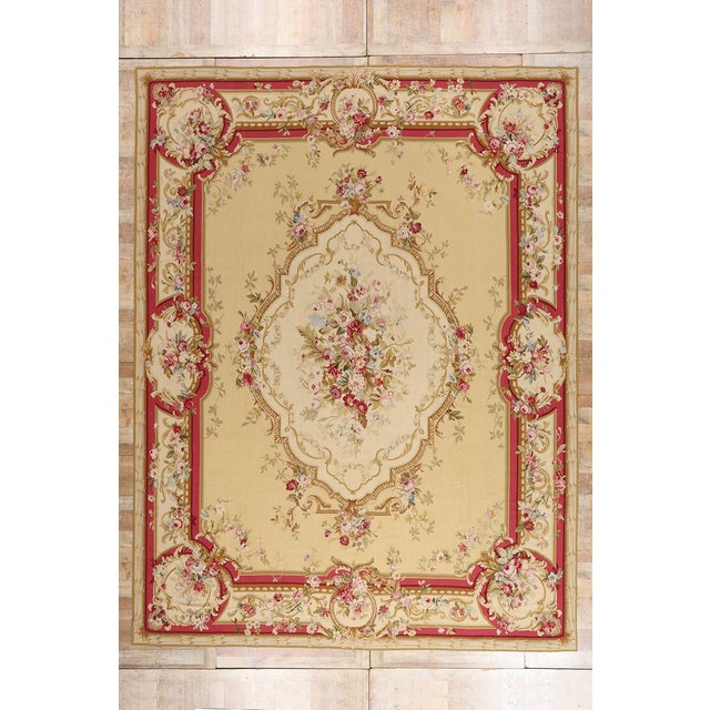 Vintage Chinese Aubusson Rug, 11'08 X 15'05 For Sale - Image 10 of 10