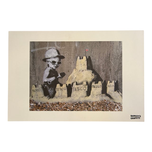 Banksy's Graffiti "Tesco Sandcastles" Limited Edition Lithographic Print For Sale