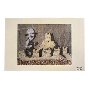 Banksy's Graffiti "Tesco Sandcastles" Limited Edition Lithographic Print