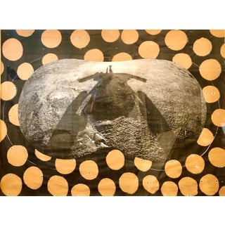 Scoli Acosta, Scoli Acosta Large Contemporary Mixed Media Painting LA Art Red Planet Collage, 2006 For Sale