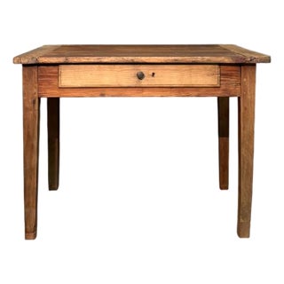 Antique Table in Larch and Walnut, 1800 For Sale
