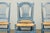 French Set of Six French Louis XVI Style Dining Chairs, Painted Wood, 1900 For Sale - Image 3 of 18