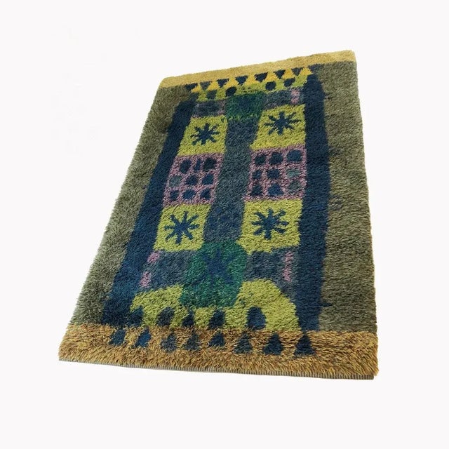 Mid-Century Modern Extra Large Scandinavian Rya Rug by Arne Lindaas for Sellgren As For Sale - Image 3 of 18