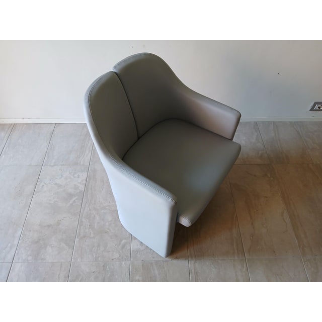Mid-Century Modern Serie 142 Armchair by Eugenio Gerli for Tecno, 2010s For Sale - Image 3 of 15