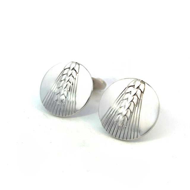 Georg Jensen 1990s Georg Jensen Estate Cufflinks Sterling Silver, 2 Pieces For Sale - Image 4 of 12