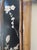 Late 19th Century Large Japanese Shibayama-Style Black Lacquer Mirror With Faux-Bamboo Frame For Sale - Image 4 of 13