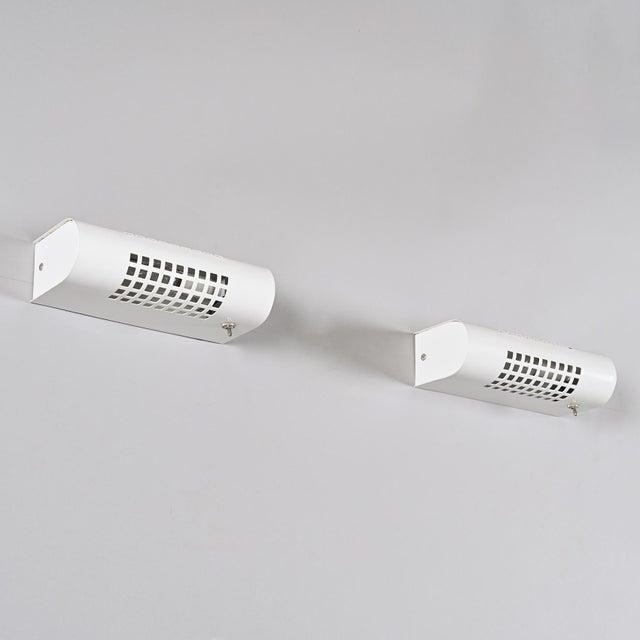 Metal Sconces attributed to Charlotte Perriand for SCE, 1980, Set of 2 For Sale - Image 7 of 13