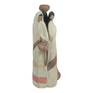 Vintage 1988 Austin Productions Sculpture of Acoma Women "Earth Wind & Fire" For Sale
