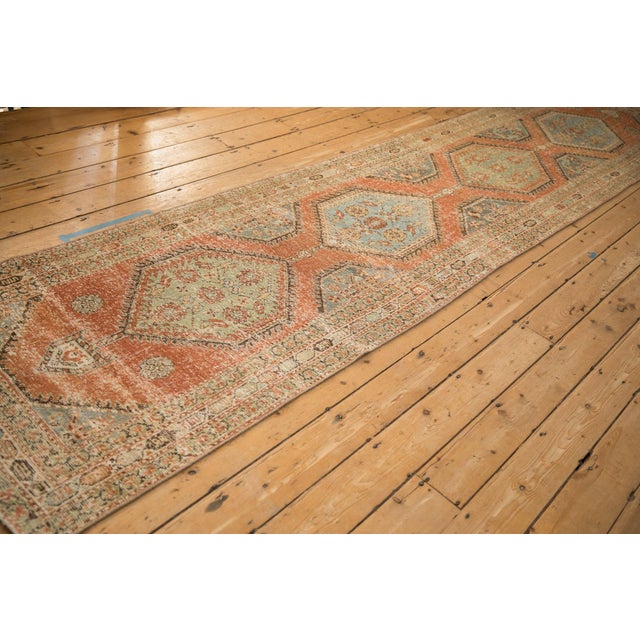 Vintage Distressed Northwest Persian Rug Runner - 3' x 14'2" For Sale - Image 11 of 11