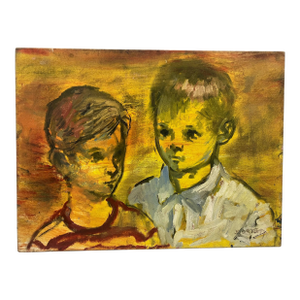 Mid Century Painting Signed Burnett