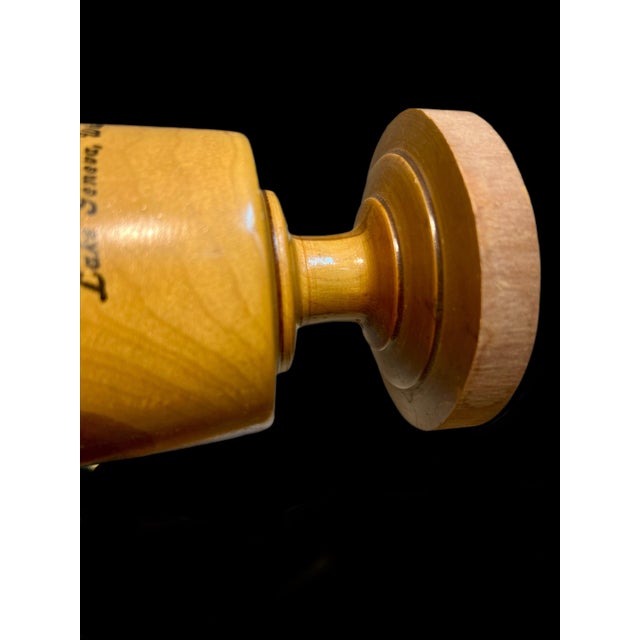 Mid-Century Birch Bark Wood Goblet Folk Art Vintage Souvenir — Lake Geneva, Wisconsin For Sale - Image 9 of 11