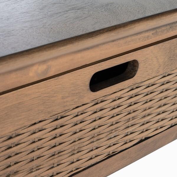 Landers 2 Drawer Console Table - Brown For Sale - Image 9 of 12