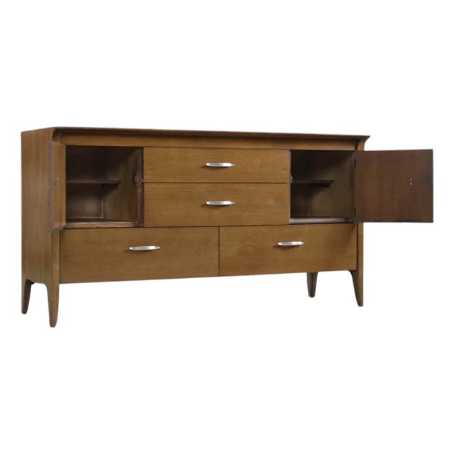 1950s Mid-Century Modern Drexel Profile K37 Buffet Credenza by John Van Koert For Sale