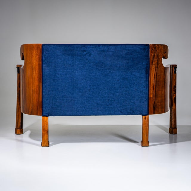 Biedermeier Sofa in Walnut, Austria, 1830s For Sale - Image 3 of 11