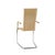 This vintage rattan and metal desk or occasional chair with armrest combines classic design elements with durability....