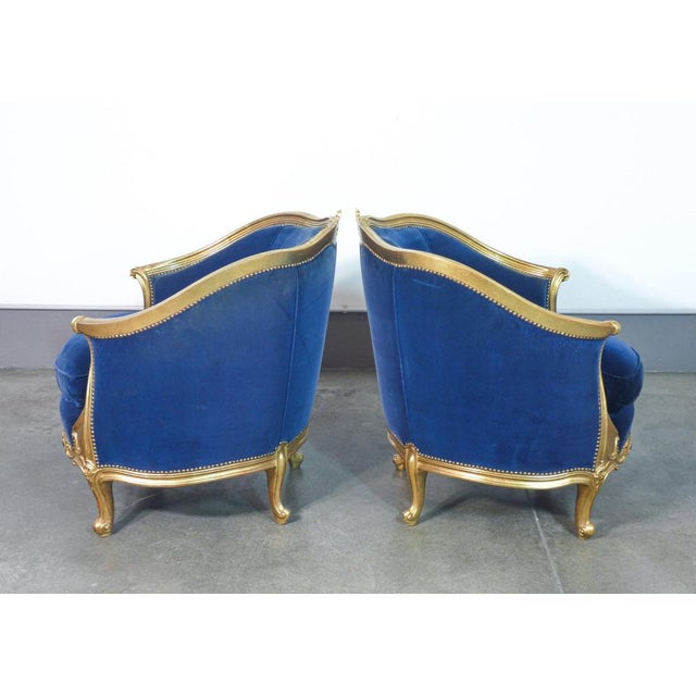 Louis XIV Style Armchairs in Gilded Wood, Set of 2 For Sale - Image 11 of 16