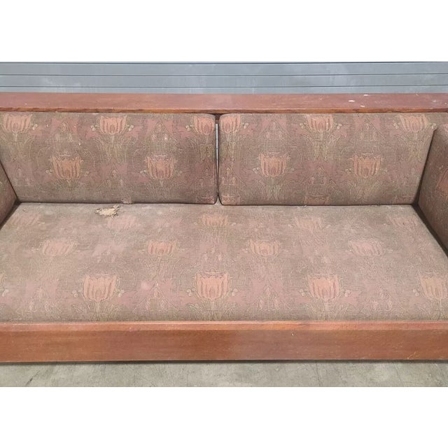 Stickley Late 20th Century Stickley Oak Mission Arts & Craft Prairie Sofa For Sale - Image 4 of 10