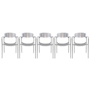Toledo Chairs by Jorge Pensi for Amat-3, Spain, 1980s, Set of 5 For Sale