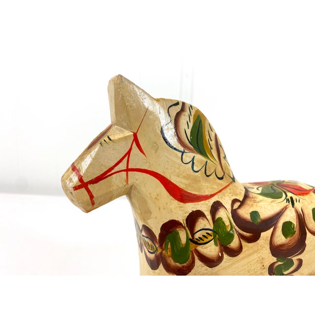 Folk Art Painted Wooden Horse Chairish