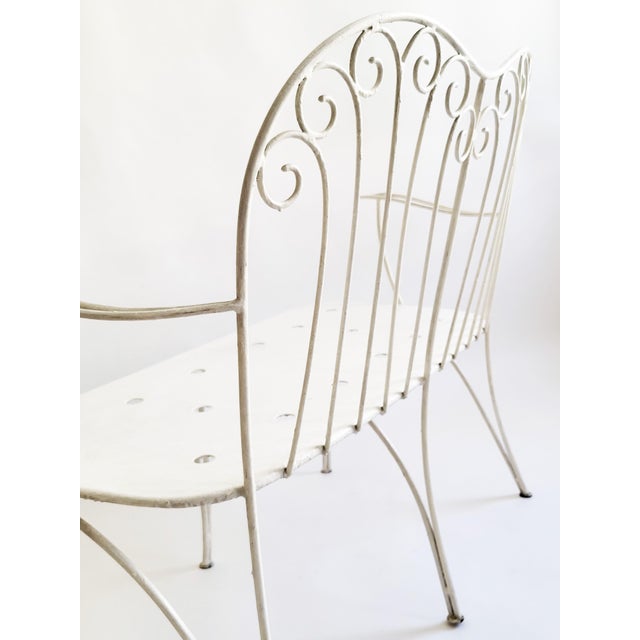 1950s Mid-Century Viennese Garden Bench from Stanislaus Karasek & Co., Austria, 1950s For Sale - Image 5 of 12