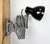 Industrial Black Enamel Scissor Wall Lamp, 1950s For Sale - Image 17 of 18