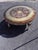 19th Century Round French Hand Painted Gilt Coffee Table with Glass Top For Sale - Image 11 of 13