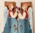 American 1940s Peter Hunt Style Blue Painted Wood Angel Window Shutters For Sale - Image 3 of 9