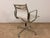 EA 117 Aluminium Desk Chair in White Leather and Chrome by Charles and Ray Eames for Vitra For Sale - Image 5 of 12