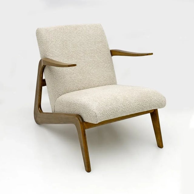 Mid-Century Modern Set of Mid-Century Modern Italian Bouclè Lounge Chairs, 1970s For Sale - Image 3 of 9