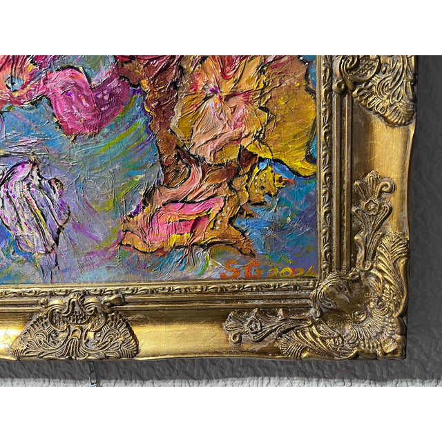 Abstract Painting on Board by Serg Graff "Spongebob and Bikini Bottom", Coa For Sale - Image 4 of 10