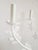 Metal Florian Troy Lighting White Gesso Leaf Motif Chandelier For Sale - Image 7 of 12