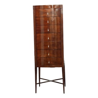 Michael Vanderbyl for Baker Furniture Highboy 7 Drawer Chest For Sale