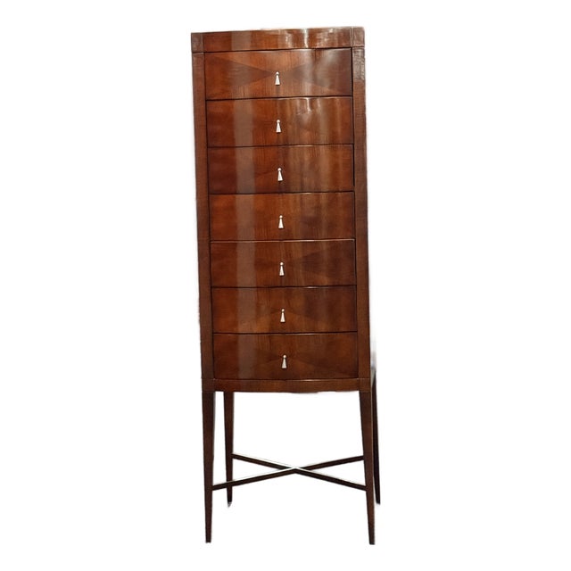 Michael Vanderbyl for Baker Furniture Highboy 7 Drawer Chest For Sale