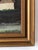 A vintage original oil painting of a countryside scene, dating from 1960. The painting shows cottages, greenery, and a...