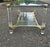 Metal Italian Two-Tier Coffee Table in Glass, 1980s For Sale - Image 7 of 16