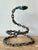 Metal Vintage Boho Brutalist Chain Link Snake Sculpture For Sale - Image 7 of 8