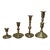 Vintage Brass Candlestick Holders - Set of 4 For Sale
