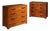 Cognac Leather Chest of Drawers, Europe, 1980s, Set of 2 For Sale