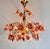 1980s Italian Murano Style Brown Floral Chandelier – Glass Flower Bouquet For Sale - Image 17 of 17