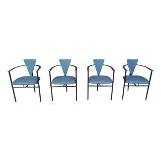 Vintage Dining Chairs from Belgo Chrom, 1980s, Set of 4 For Sale