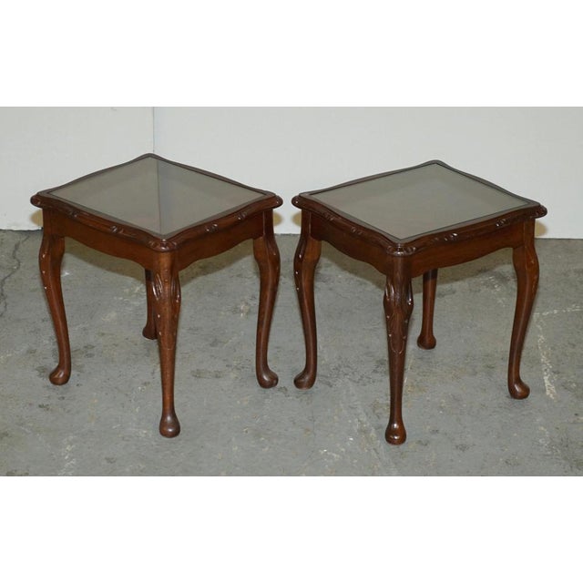 Flamed Hardwood Nesting Tables, Set of 3 For Sale - Image 13 of 17