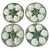 White and Green Oyster Plates, France, 1920s, Set of 4 For Sale - Image 13 of 13