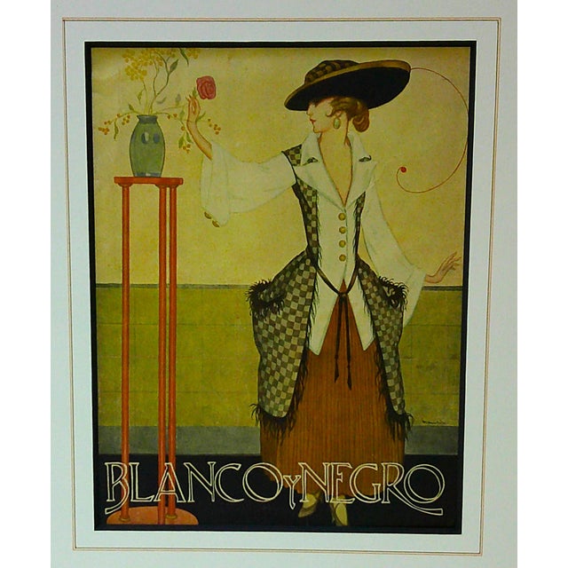Art Deco Original Front Covers of Early 1920's Spanish Magazine Blanco Y Negro (2) For Sale - Image 3 of 3