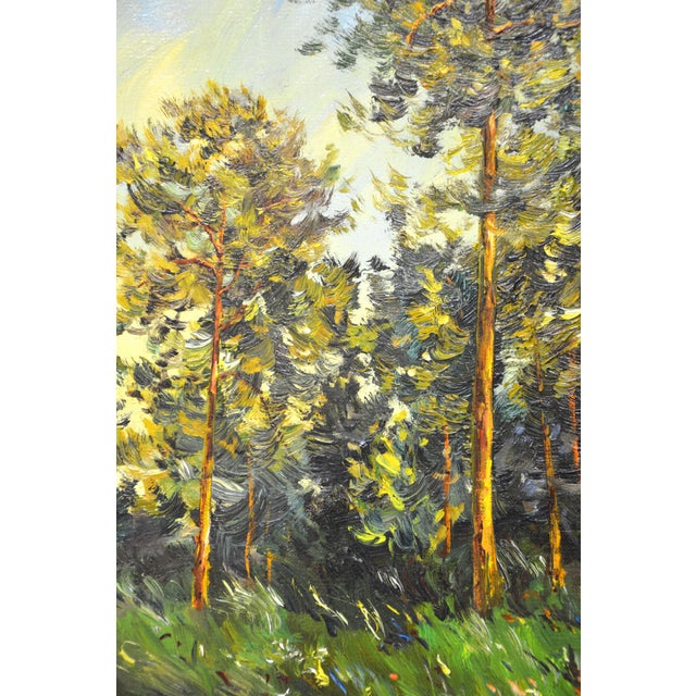 Pine Trees. Modern Original Painting. For Sale - Image 6 of 8