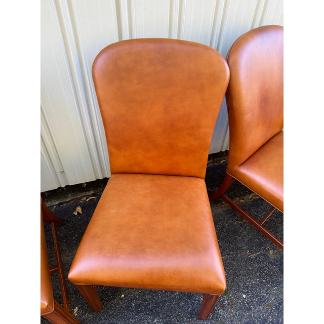 Ralph Lauren Leather Dining Chairs - Set of 10 For Sale - Image 11 of 12