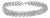 .925 Sterling Silver 1/2 Cttw Diamond Double Row S-Link Bracelet (I-J Color, I2-I3 Clarity) - 7.5" Inches For Sale