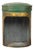 English 19th Century Parnall & Sons Green Painted Tea Box with Glass Front For Sale